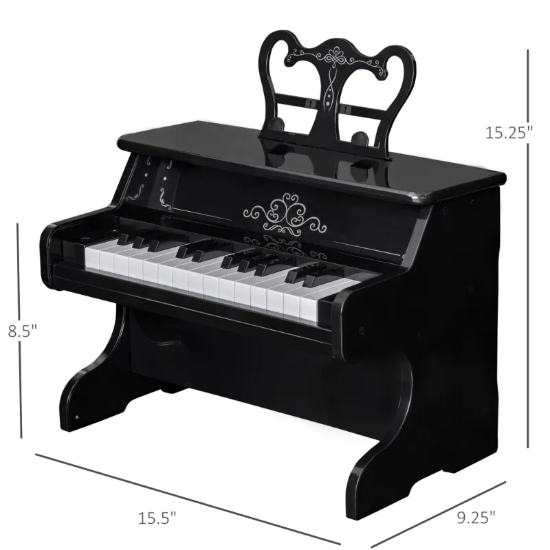 Portable Realistic Kids Learning 25 Key Piano