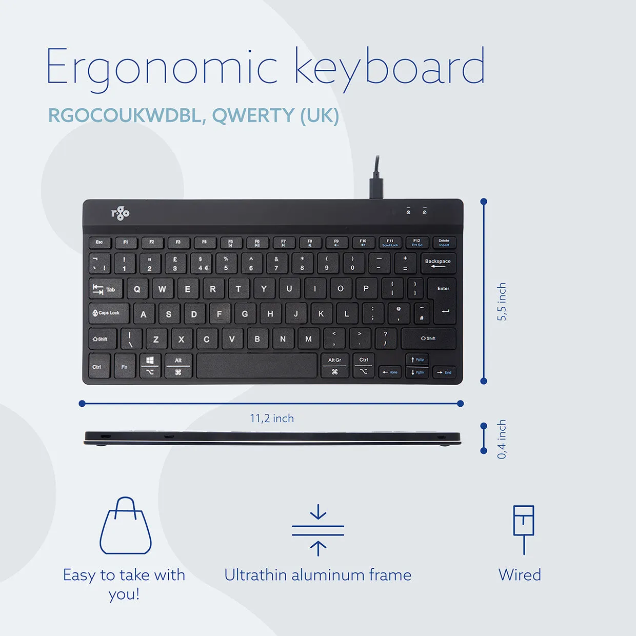 R-Go Compact Break Keyboard