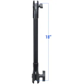 RAM® 18" PVC Pipe Extension with B Size & C Size Socket Arms