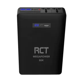 RCT MEGAPOWER PBS80AC LITHIUM POWER BANK - 80000MA