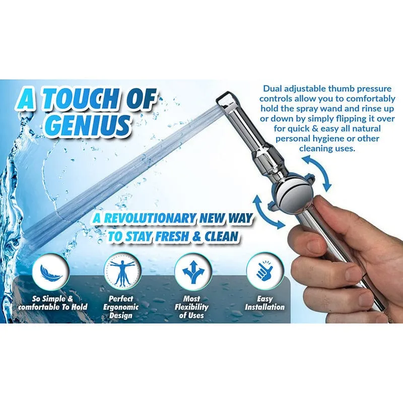 RinseWorks Aquaus 360° Handheld Bidet for Toilet – NSF Certified