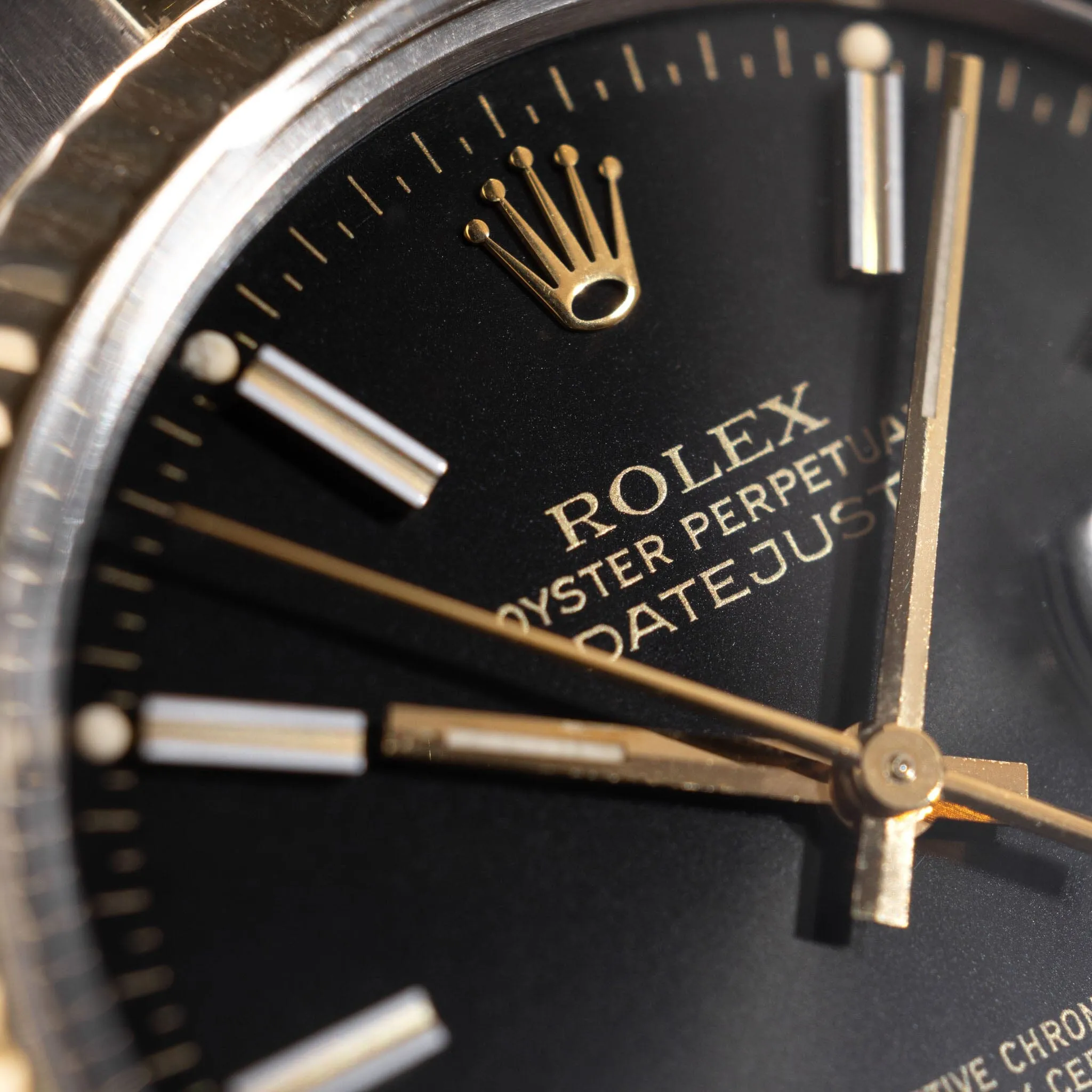 Rolex Datejust Black Dial Ref 16013