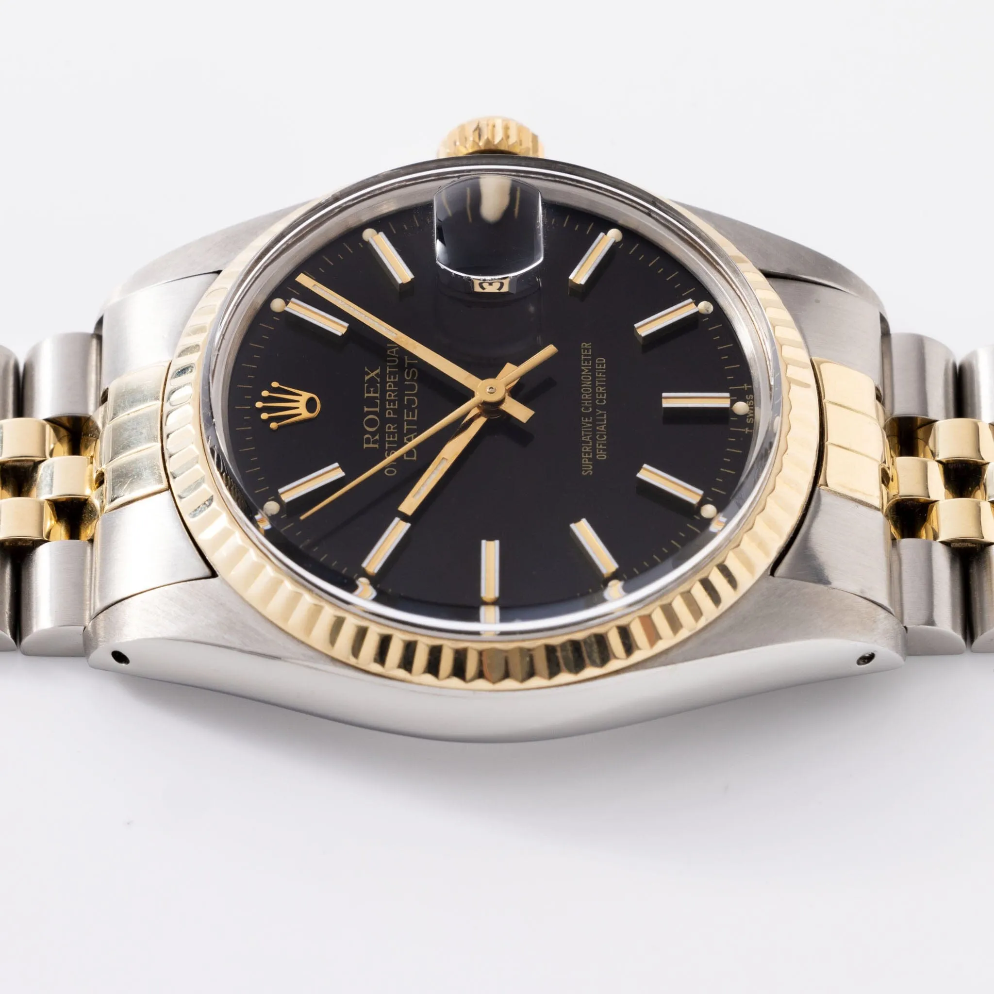 Rolex Datejust Black Dial Ref 16013