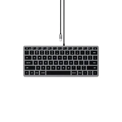 Satechi Slim W1 USB-C Wired Keyboard (Space Grey)