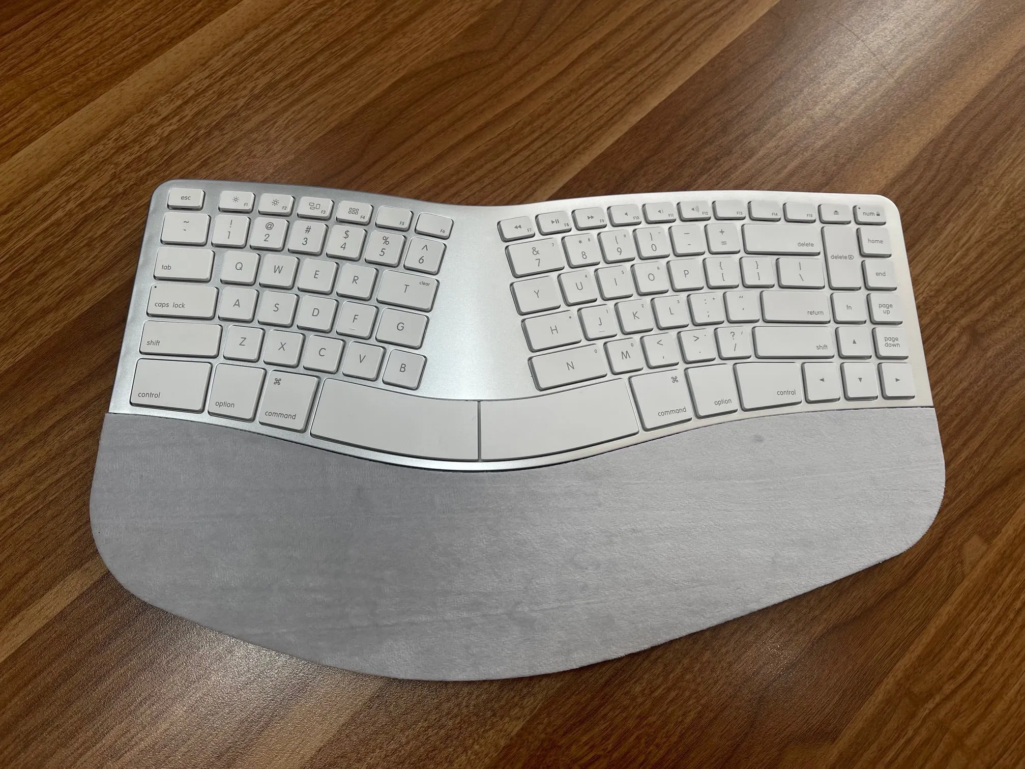 Sculpted Ergonomic Rechargeable Keyboard for Mac