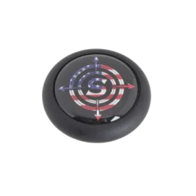 Shrewd Archery Aluminum 1/3oz - Matte black -Patriot Sticker