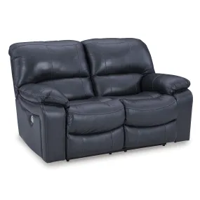 Signature Design by Ashley Leesworth Power Reclining Leather Match Loveseat U4380974