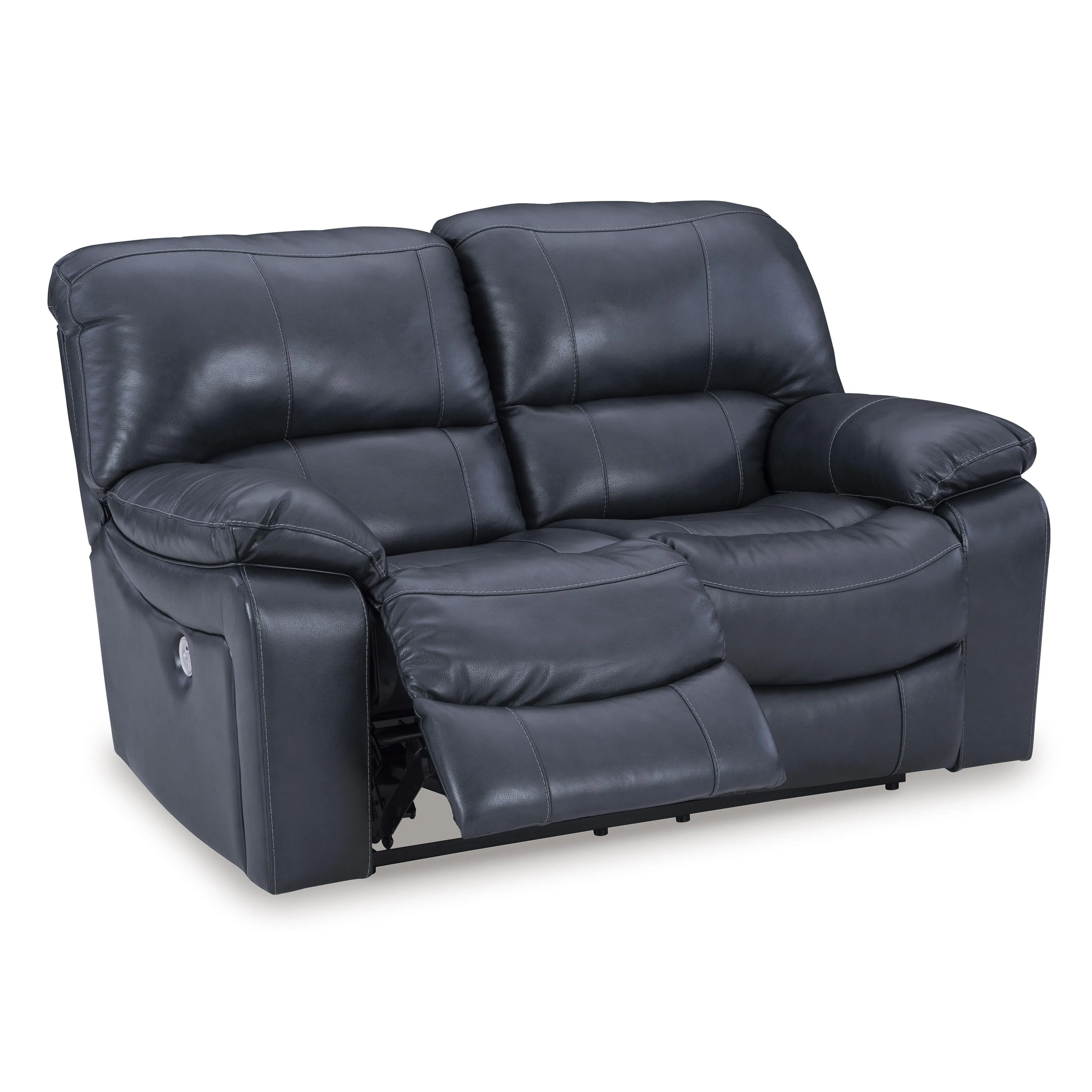 Signature Design by Ashley Leesworth Power Reclining Leather Match Loveseat U4380974