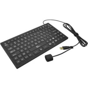 SIIG Industrial/Medical Grade Washable Backlit Keyboard with Pointing Device