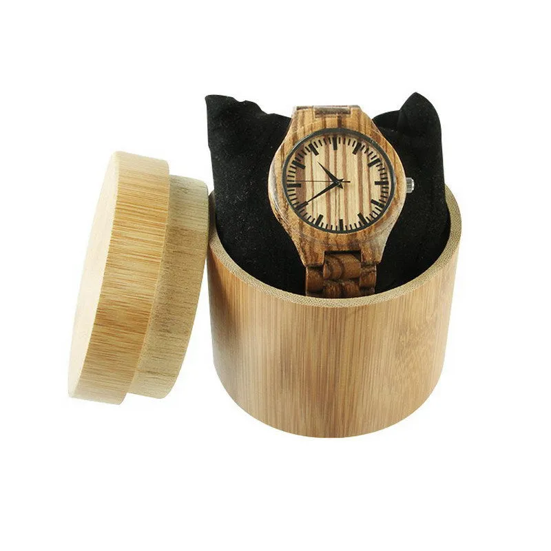 Simple Dial Without Scale Wooden Watch