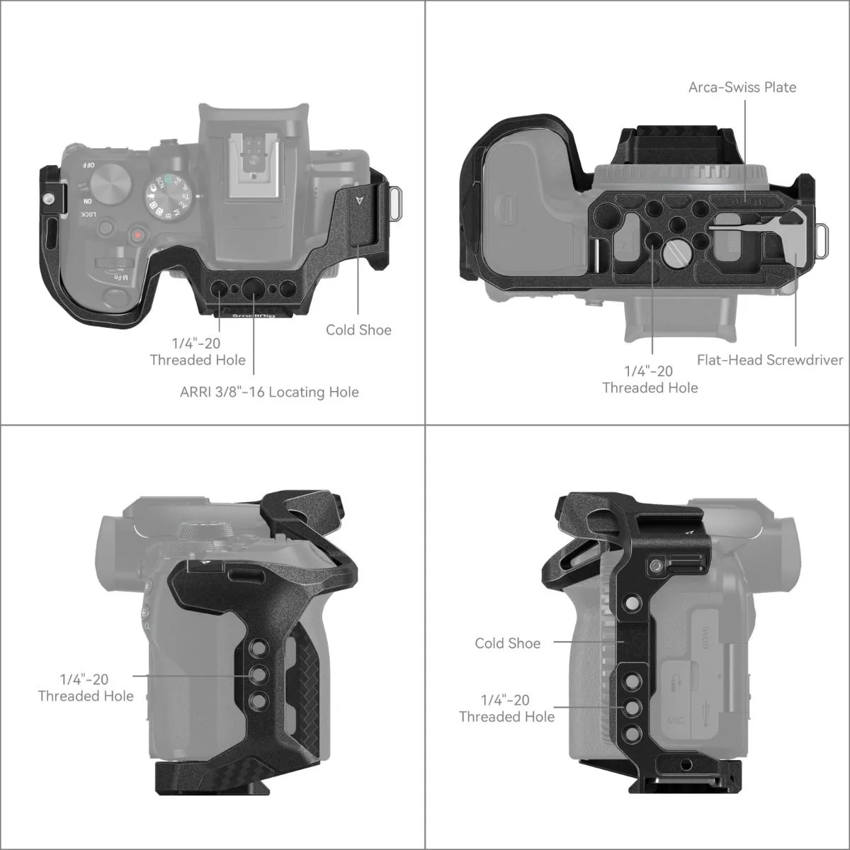 SmallRig Black Mamba Cage for Canon EOS R10 4004B