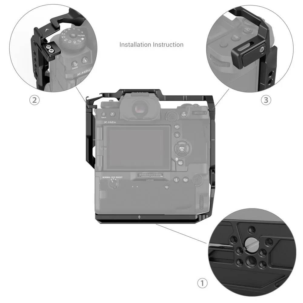 SmallRig Multifunctional Cage for FUJIFILM X-H2S with FT-XH / VG-XH Battery Grip 3933