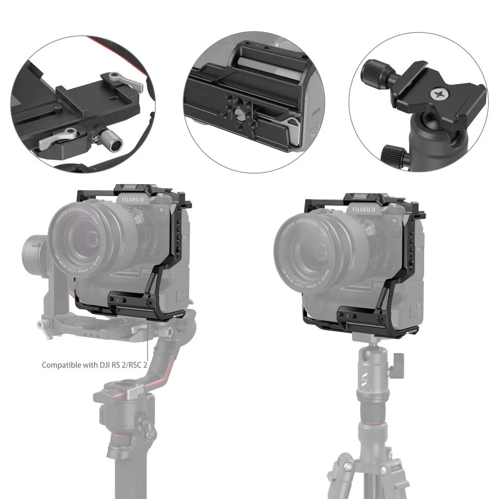 SmallRig Multifunctional Cage for FUJIFILM X-H2S with FT-XH / VG-XH Battery Grip 3933