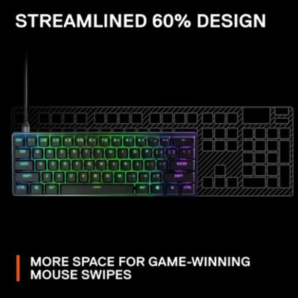 SteelSeries Apex 9 Mini Optical Gaming Keyboard - (64837)