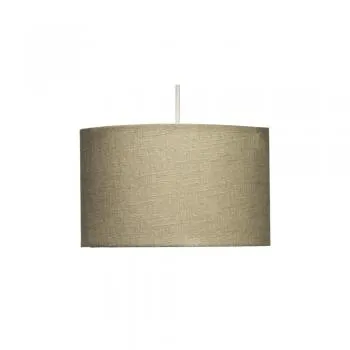 Straight Drum | Linen Calico Shade