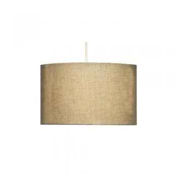 Straight Drum | Linen Calico Shade