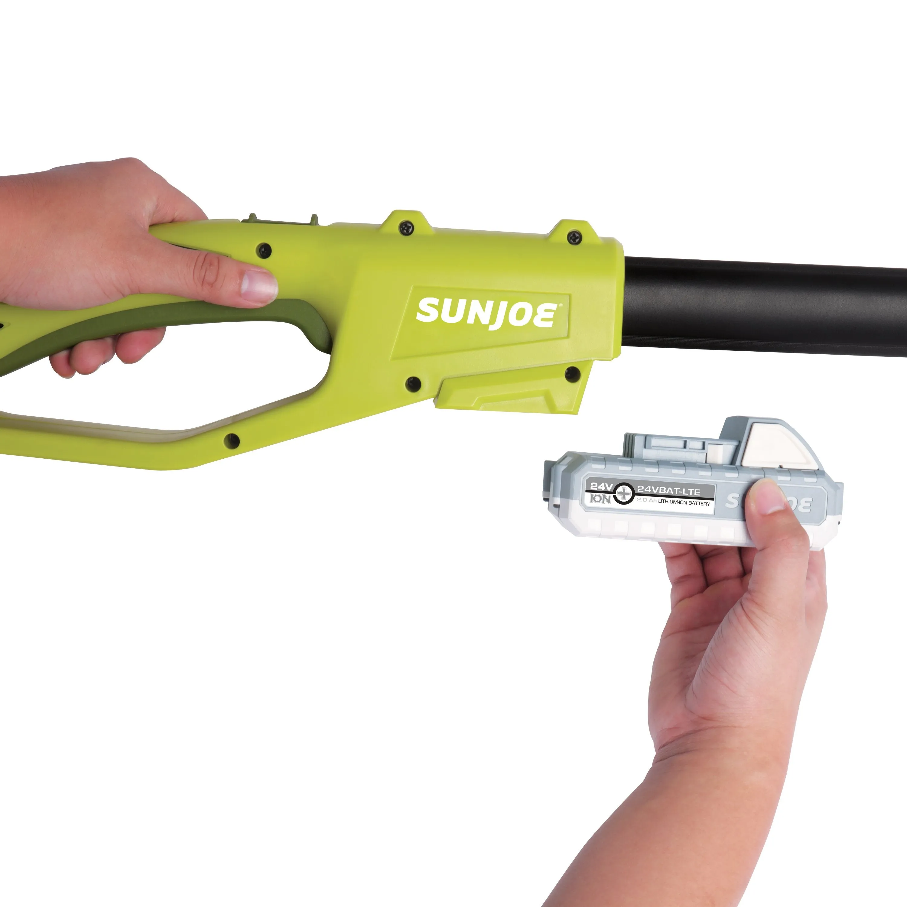 Sun Joe 24V-PS8-LTE 24-Volt iON  Cordless Telescoping Pole Chainsaw Kit | 8-Inch | W/ 2.0-Ah Battery and Charger