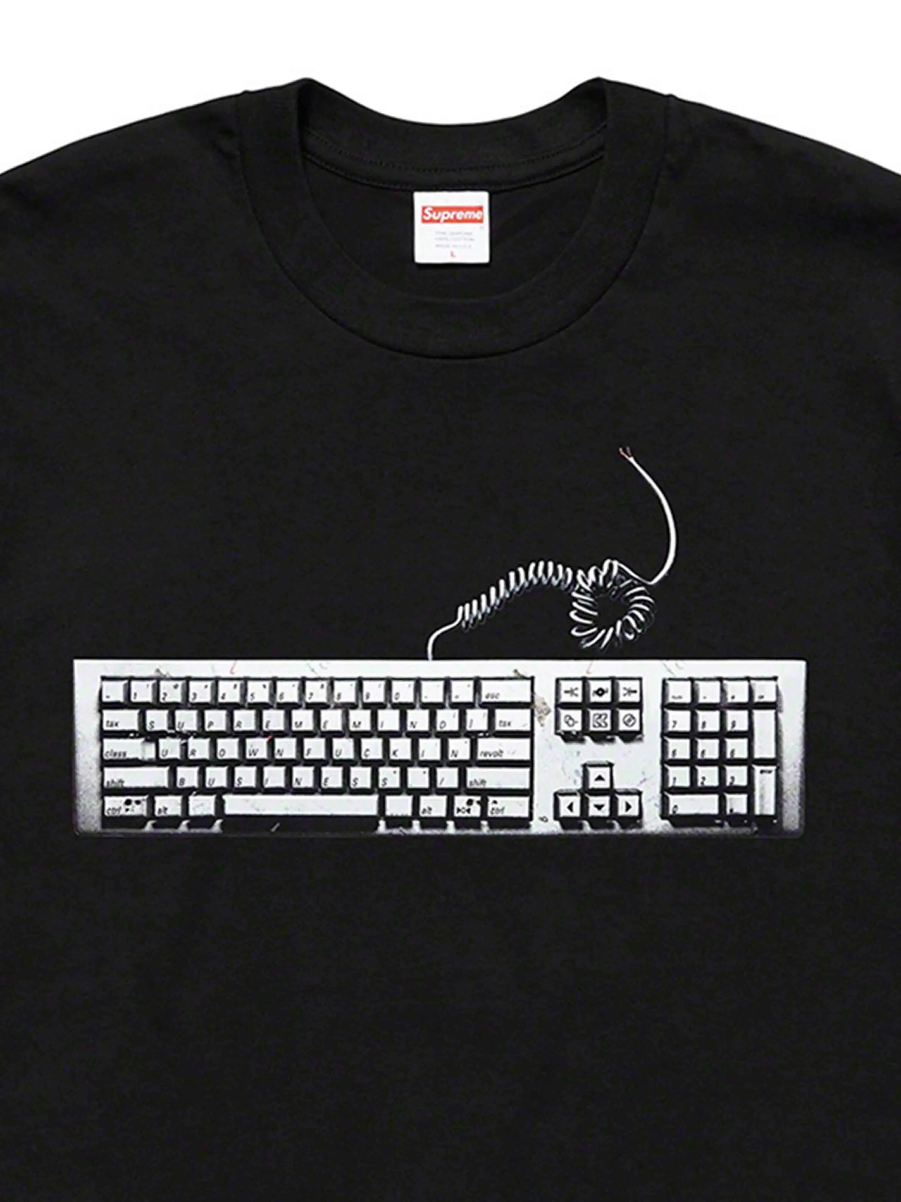 Supreme Keyboard Tee Black [SS19]