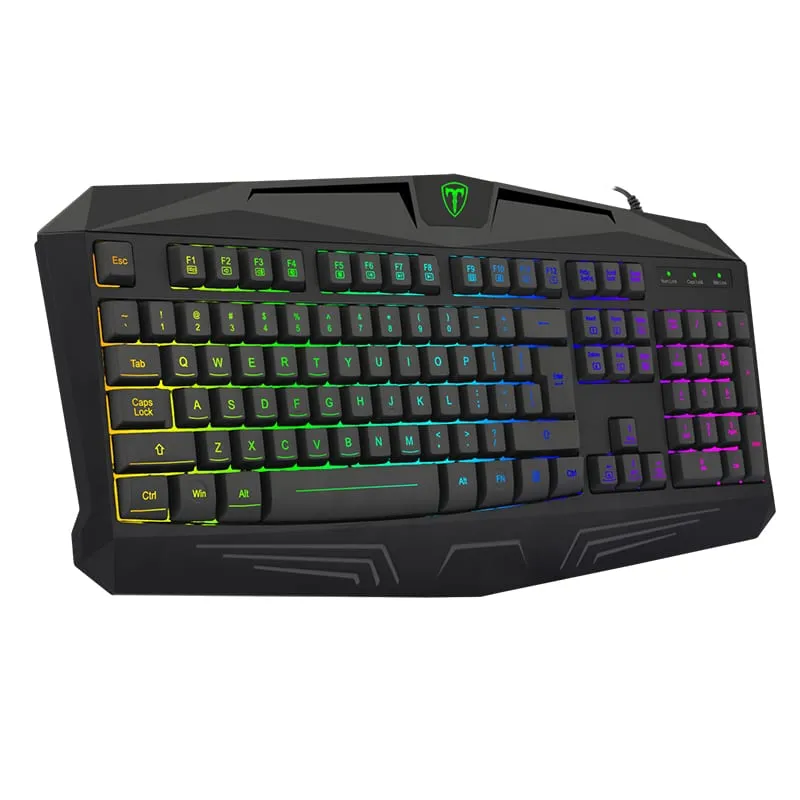 T-Dagger Tanker Rgb|104Key|25 Non-Conflict|Membrane Gaming Keyboard - Black