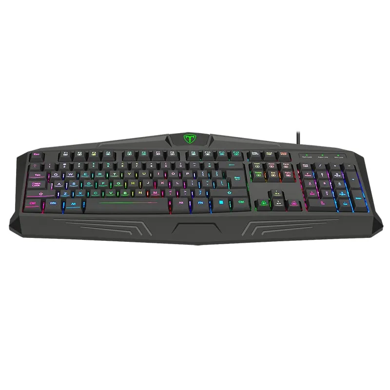 T-Dagger Tanker Rgb|104Key|25 Non-Conflict|Membrane Gaming Keyboard - Black