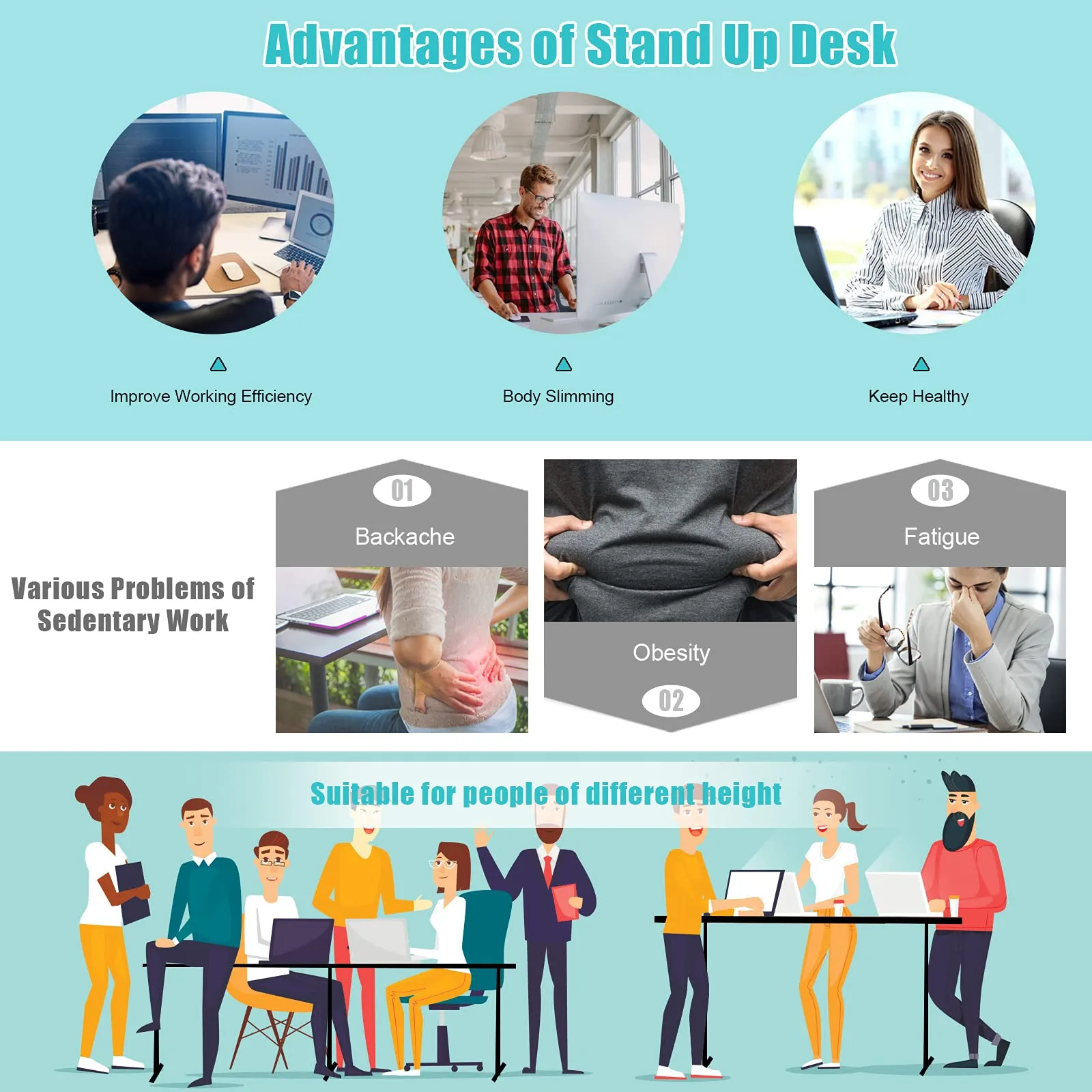 Tangkula 55 x 28 Inch Electric Standing Desk, Height Adjustable Sit to Stand Desk