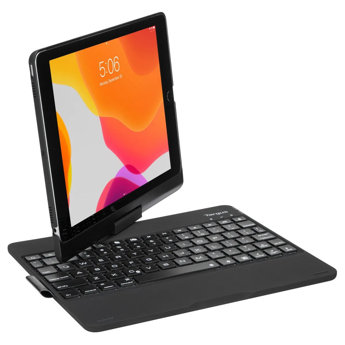 Targus Versatype - Keyboard And Folio Case - Backlit - Wireless - Bluetooth 5.1 - Qwertz - German - Black Keyboard, Blac