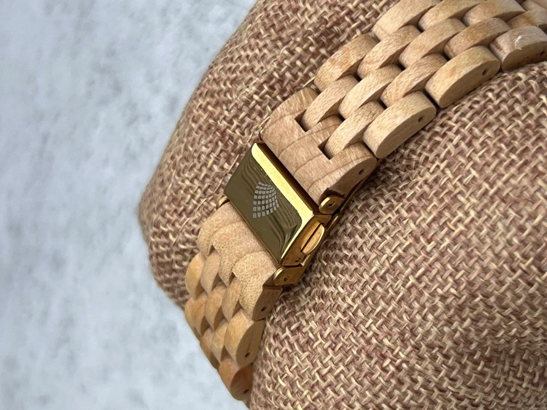 The Birch Watch - Handcrafted Upcycled Wooden Timepiece with Gold Accents | Eco-Friendly, Unique, and Stylish