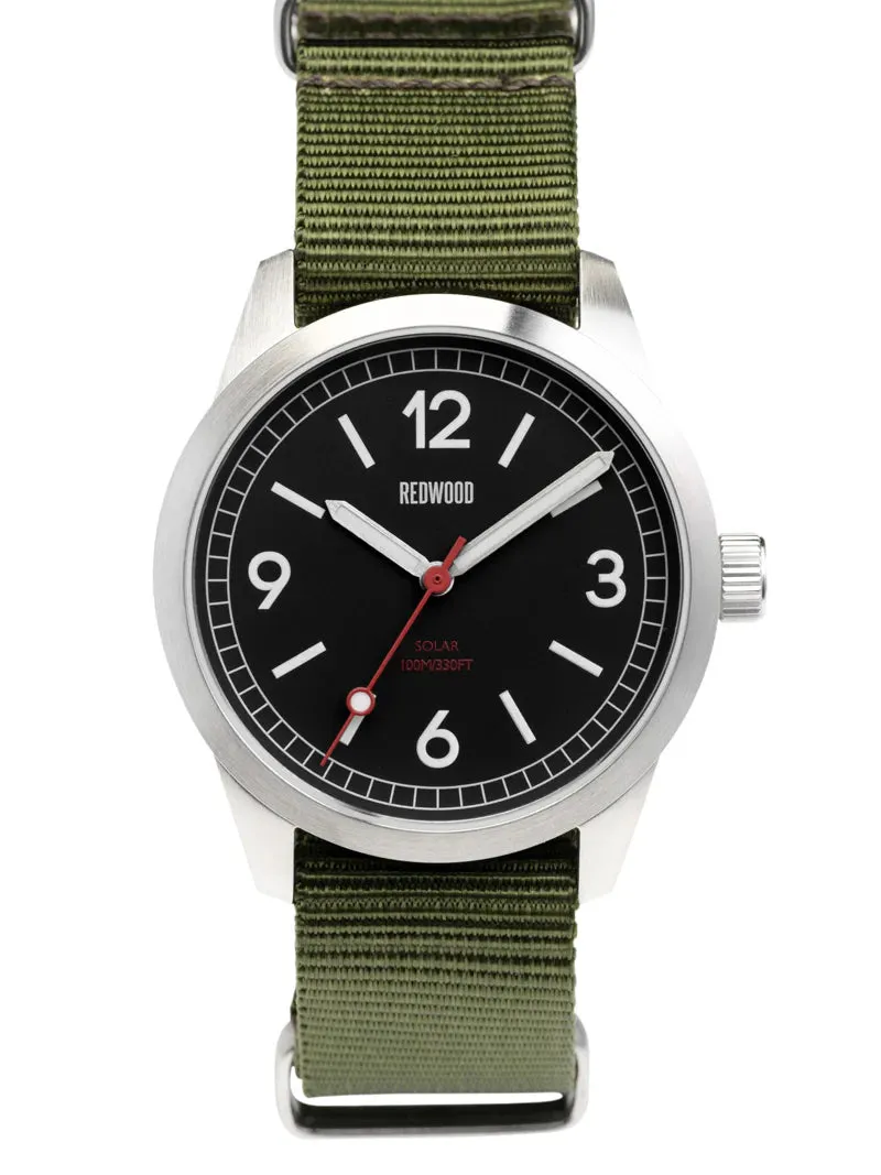 The V3 Military Ops Black Field Watch (Solar)