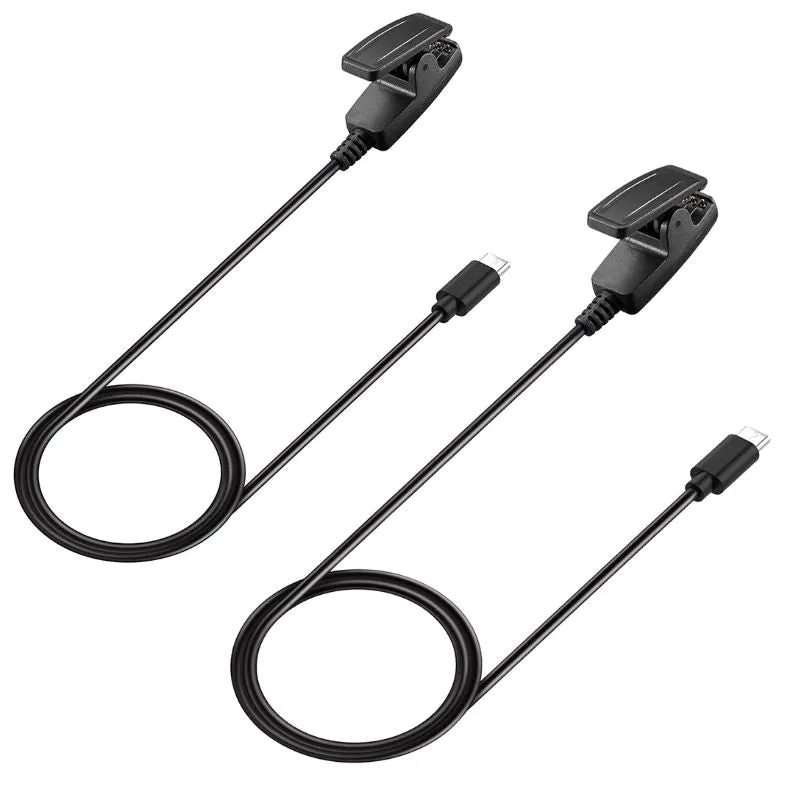 THRE 【2 Pack】For Garmin Approach S20 Type-C Charger Charging Cable Garmin Vivomove HR Forerunner 645 Music Lily