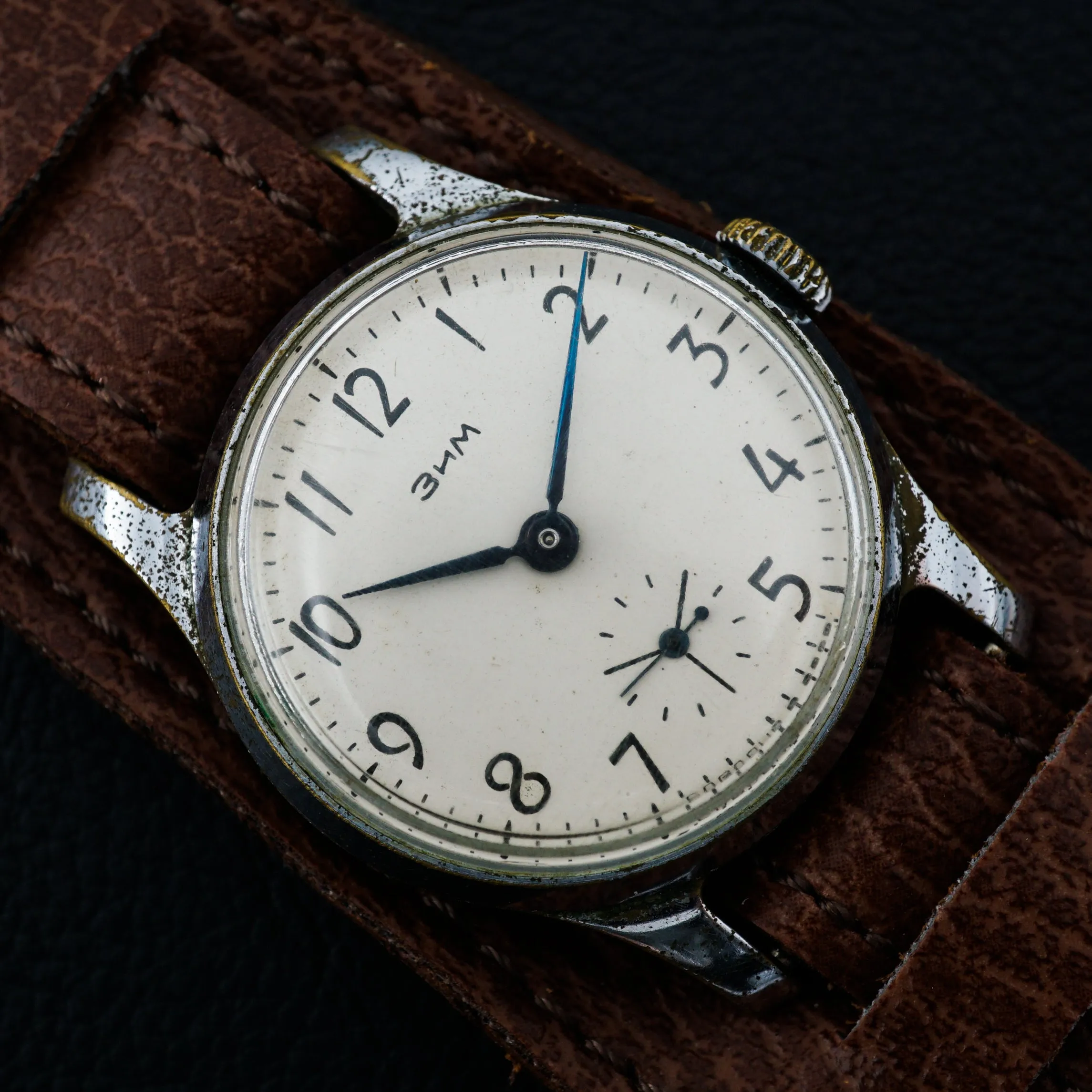 Vintage Original Pobeda ZIM Military Style watch