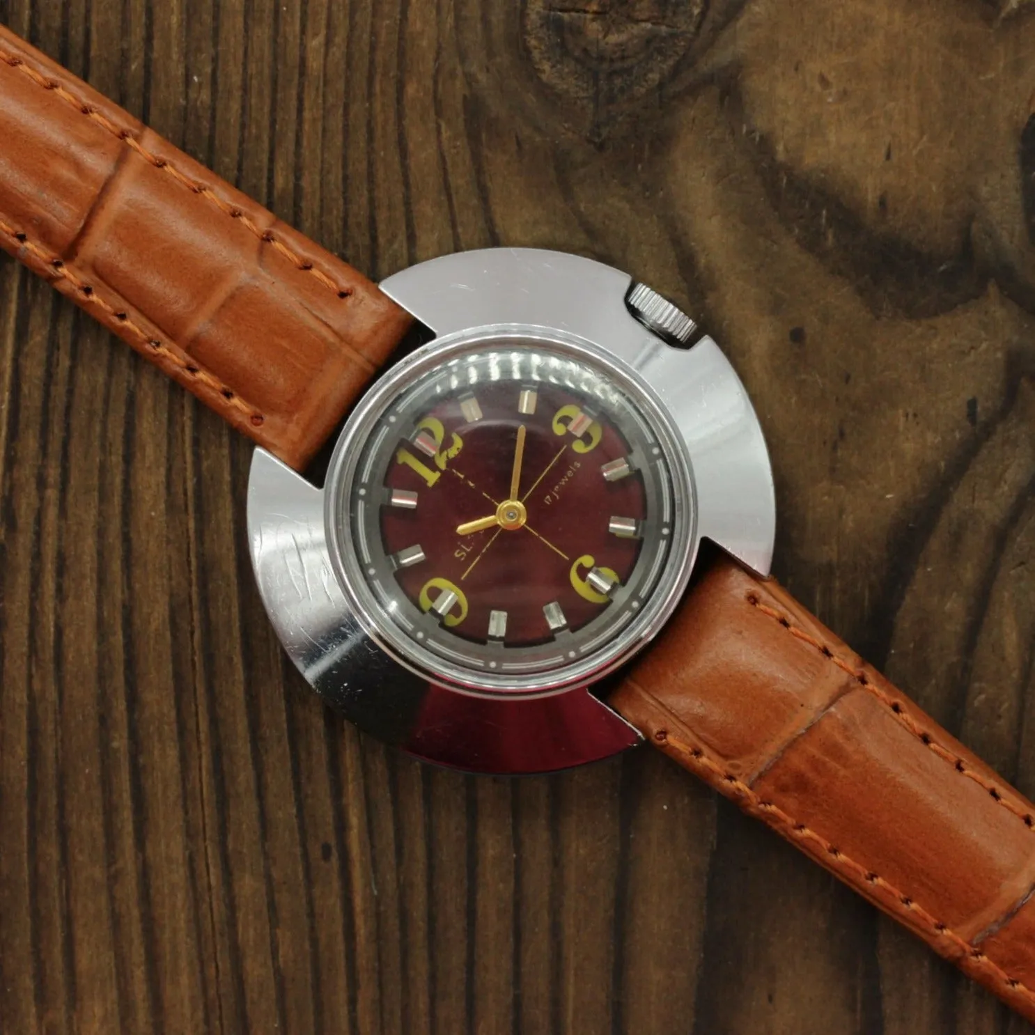 Vintage Soviet womens mechanical watch Slava UFO