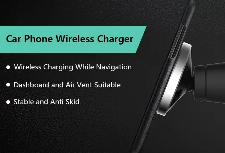 Wireless Car Charger Mount for Samsung iPhone