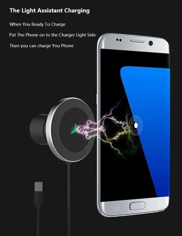 Wireless Car Charger Mount for Samsung iPhone