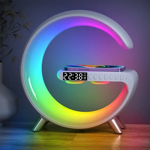 Wireless Charger Alarm Clock Speaker 15w