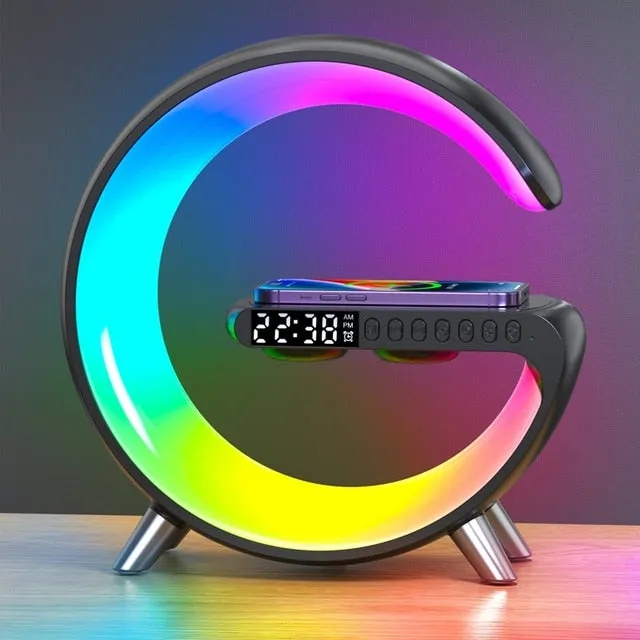 Wireless Charger Alarm Clock Speaker 15w