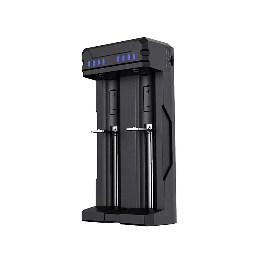 XTAR FC2 2-Bay 2A USB-C Fast Battery Charger